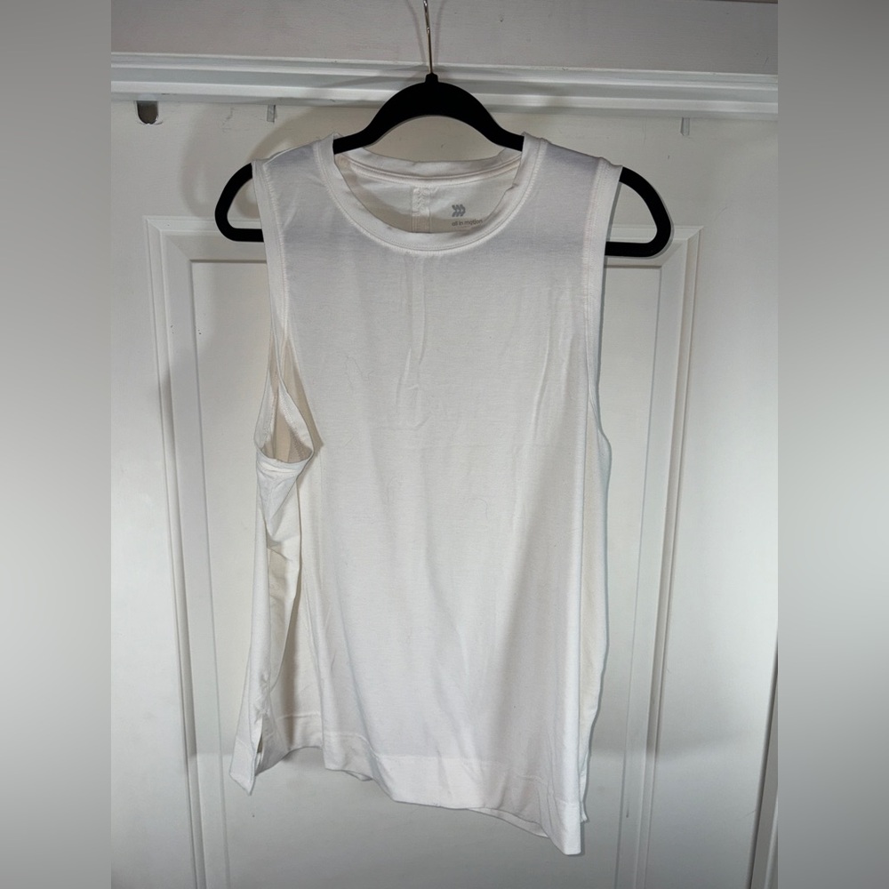 All in Motion White oversized Athletic Tank